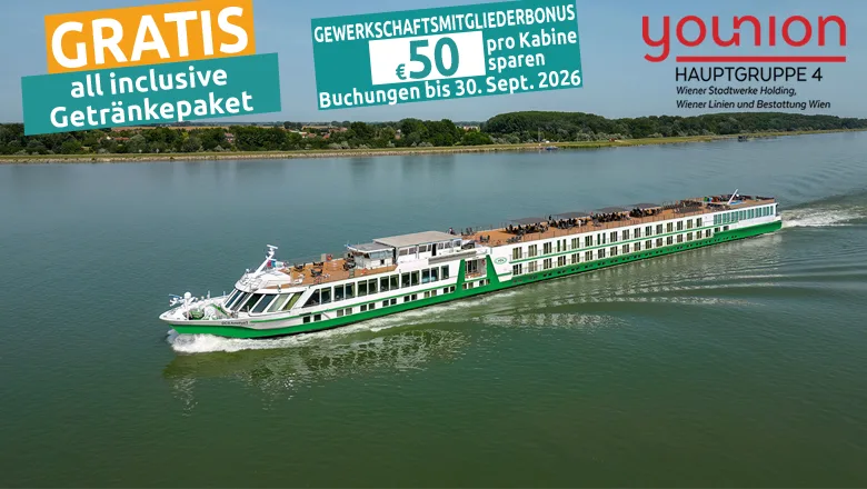 Wiener-Linien-Aktion — Bratislava mit MS Amethyst 1 ab € 94
