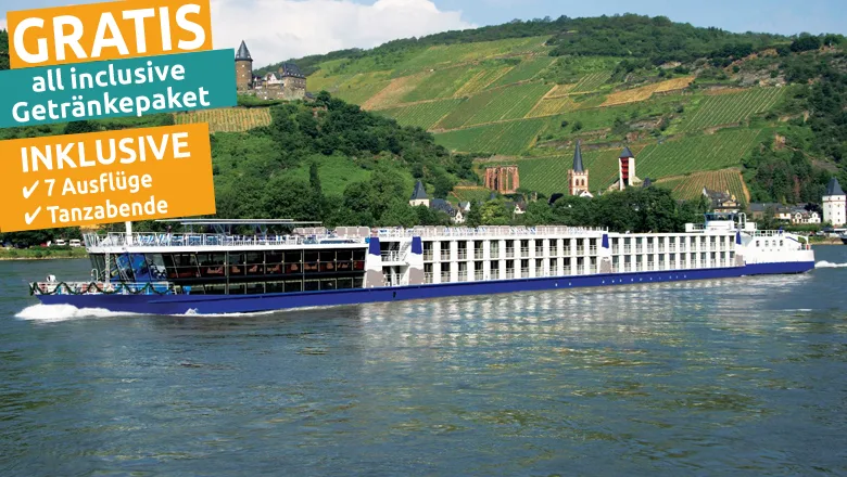 5 Tage Tanzkreuzfahrt nach Passau und Regensburg - 5★MS Arena