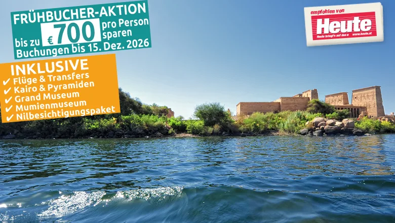 2 Wo. Kairo, Nilkreuzfahrt und Baden am Roten Meer inkl. Flüge