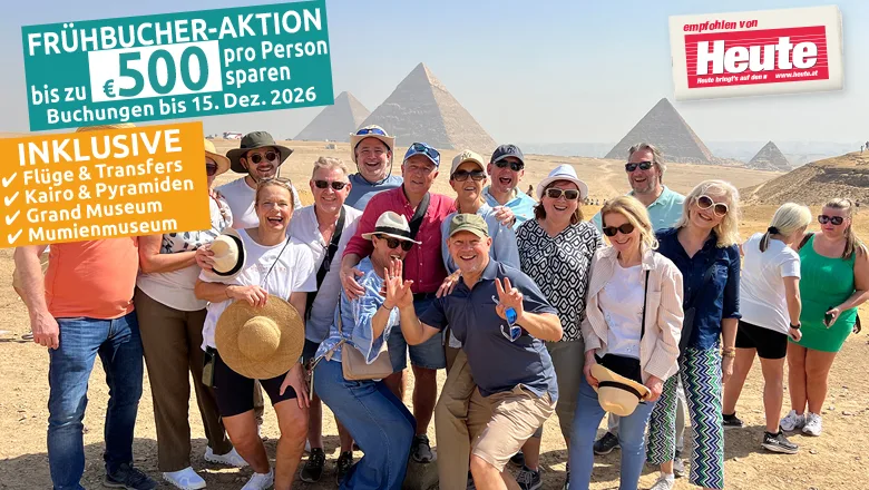 11 Tage Deluxe-Kombination Kairo, Nilkreuzfahrt und Baden inkl. Flüge